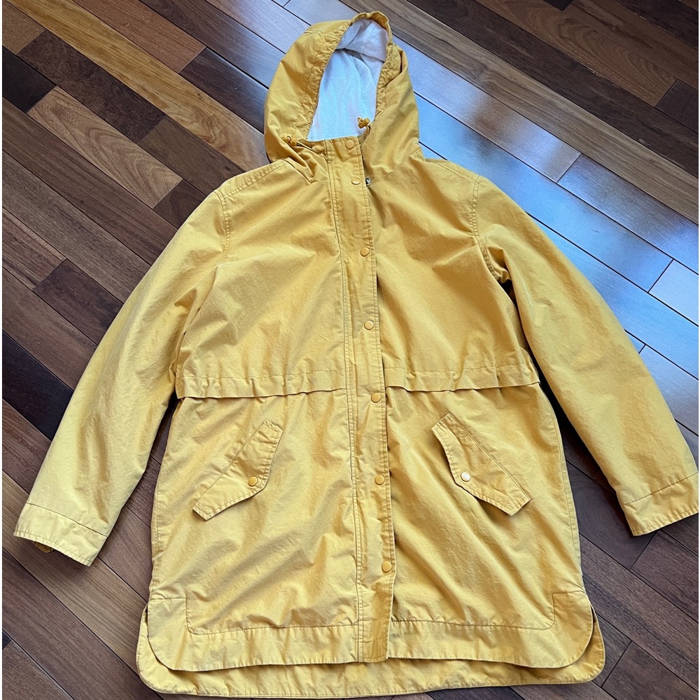Old Navy size large yellow/gold women’s utility jacket cinched waste